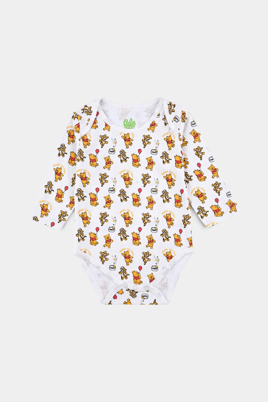 Infant Boys Cotton Interlock Basic Romper F/S Pack OF 3-Yellow/White