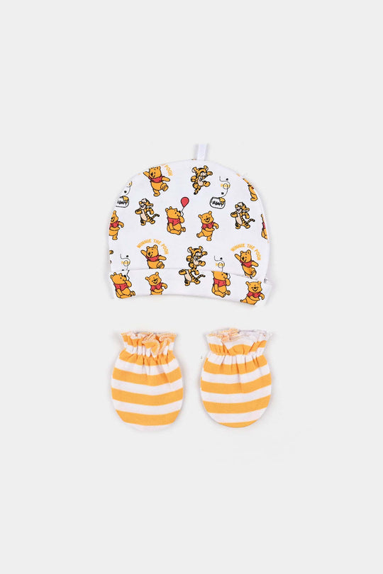 Infant Boys Cotton Interlock 4 Piece Set-White