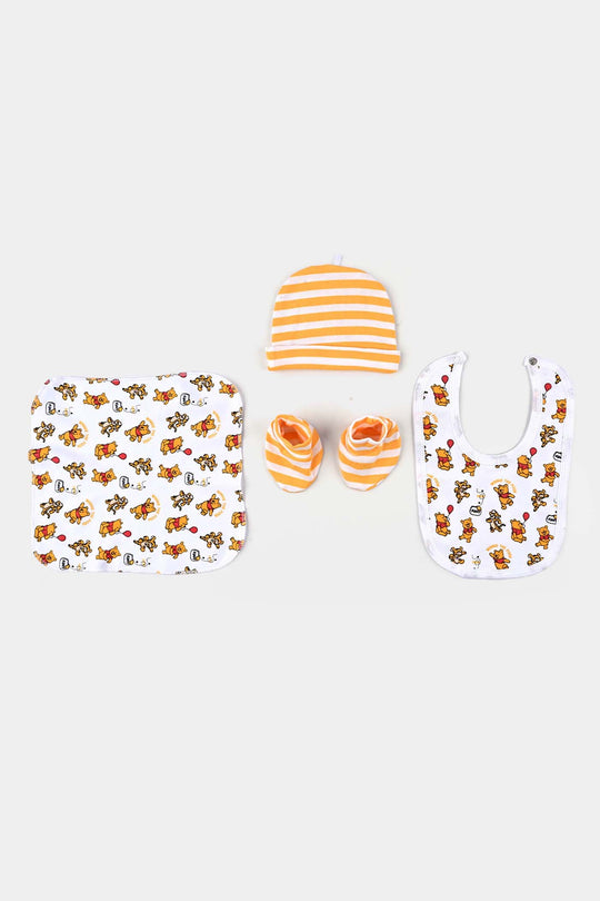 Infant Unisex Cotton Interlock 6 Piece Set Boys-White