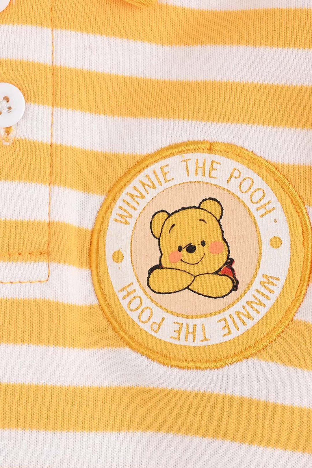 Infant Boys Cotton Interlock Pant + Tee F/S-Yellow