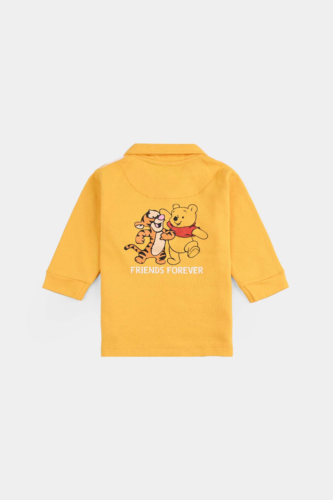 Infant Boys Cotton Interlock Pant + Tee F/S-Yellow