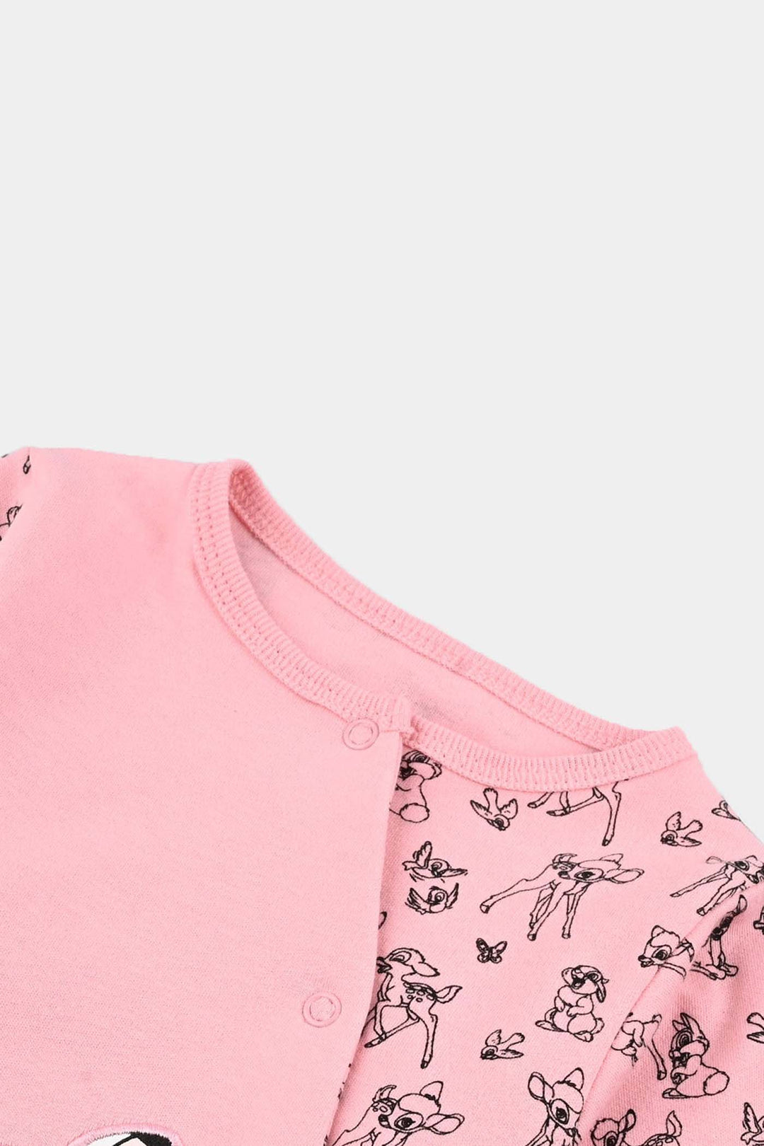 Infant Girls Cotton Interlock Romper F/S Bambi- Pink