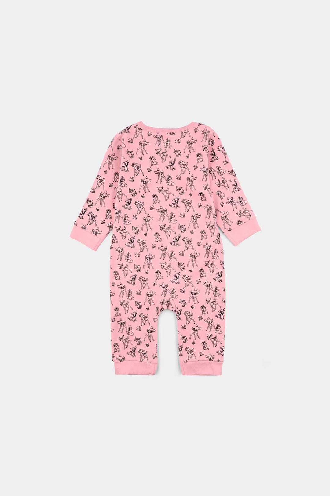 Infant Girls Cotton Interlock Romper F/S Bambi- Pink