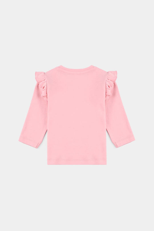 Infant Girls Cotton Interlock Pyjama + Tee F/S Bambi - Pink