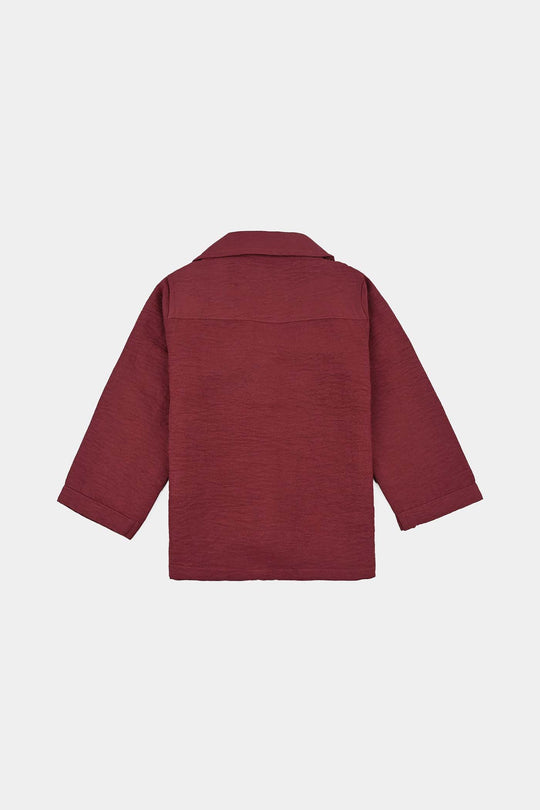 Infant Girls Viscose Nightwear -Basic-Red