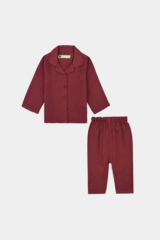 Infant Girls Viscose Nightwear -Basic-Red