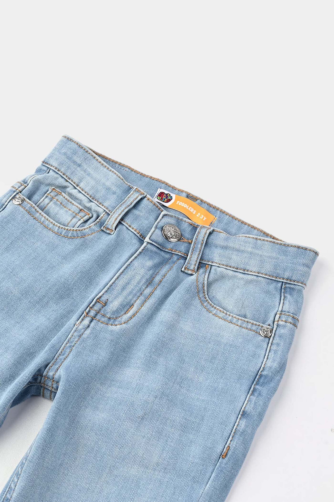 Girls Denim rigid Basic Pants - Light Blue