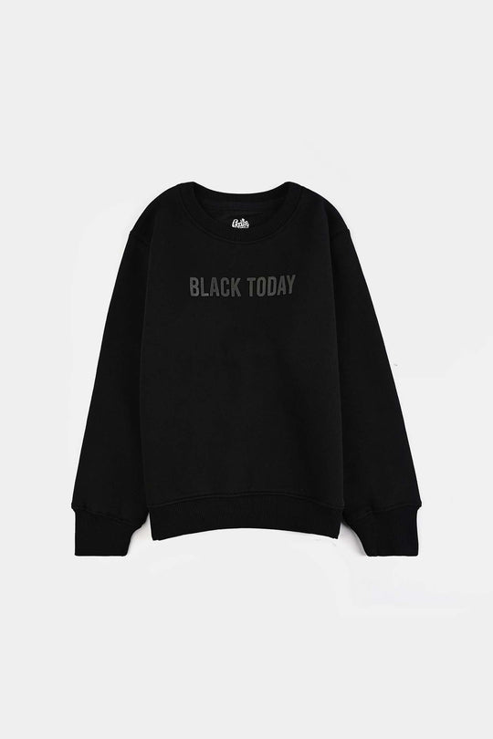 Boys Fleece Sweatshirt Black Today