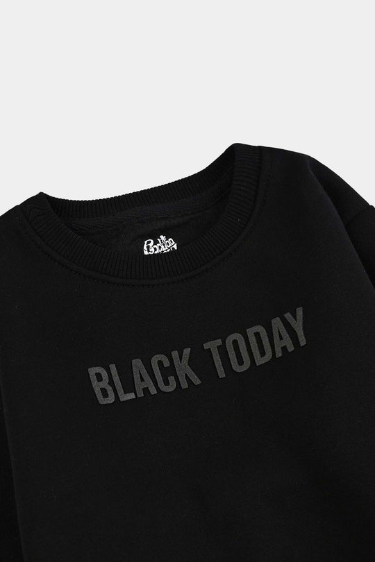 Boys Fleece Sweatshirt Black Today