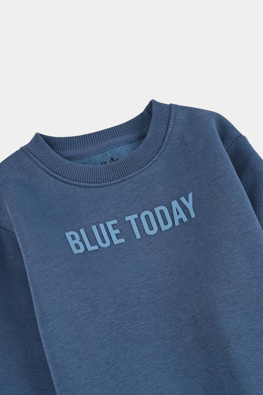 Boys Fleece Sweatshirt Blue Today-Stellar