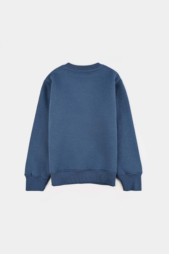 Boys Fleece Sweatshirt Blue Today-Stellar