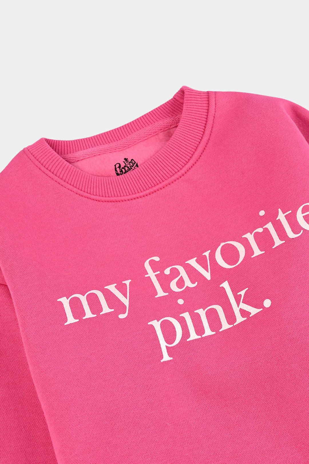 Girls Fleece Sweatshirt Favorite-Pink