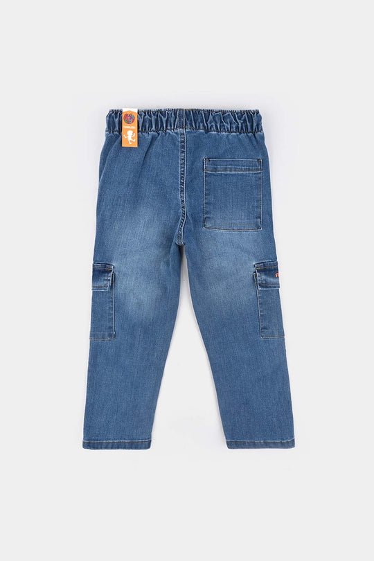 Boys Denim Stretch Pant Adventure-Ice Blue