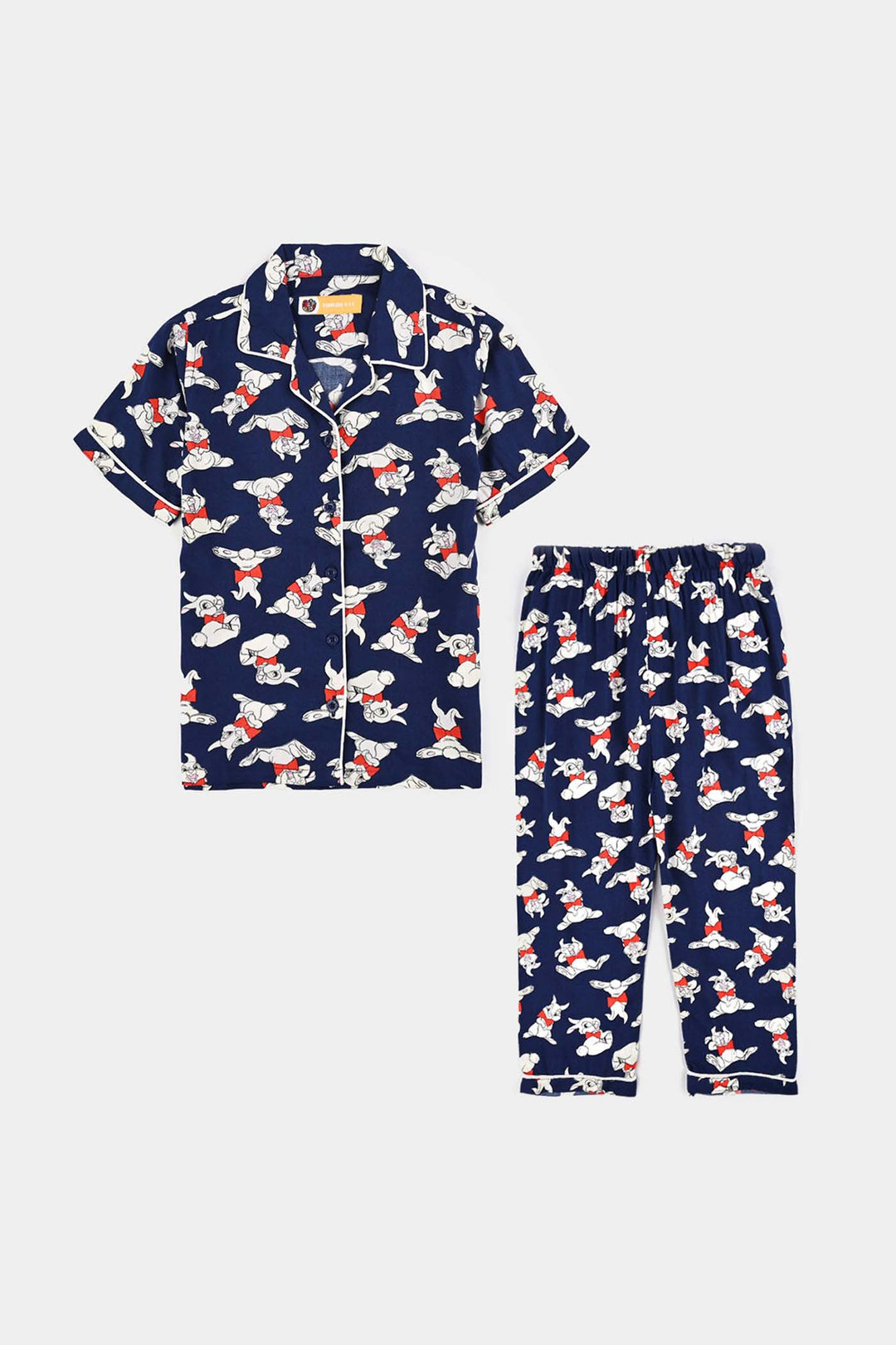 Girls Viscose Woven Nightwear - Blue