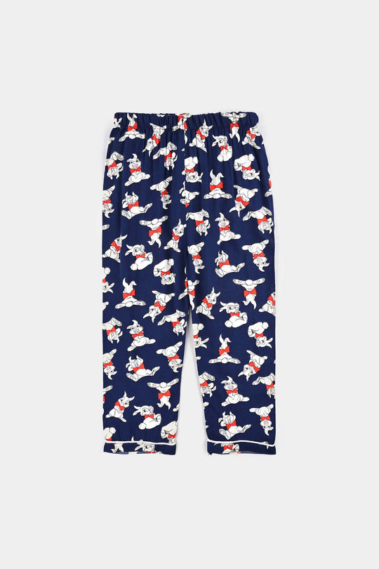 Girls Viscose Woven Nightwear - Blue