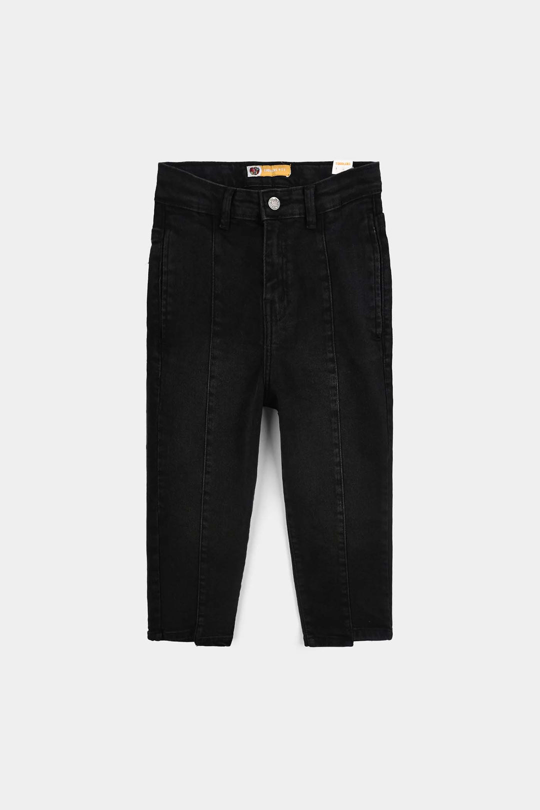 Boys Denim Stretch Pant Black Cut And Sew-BLACK