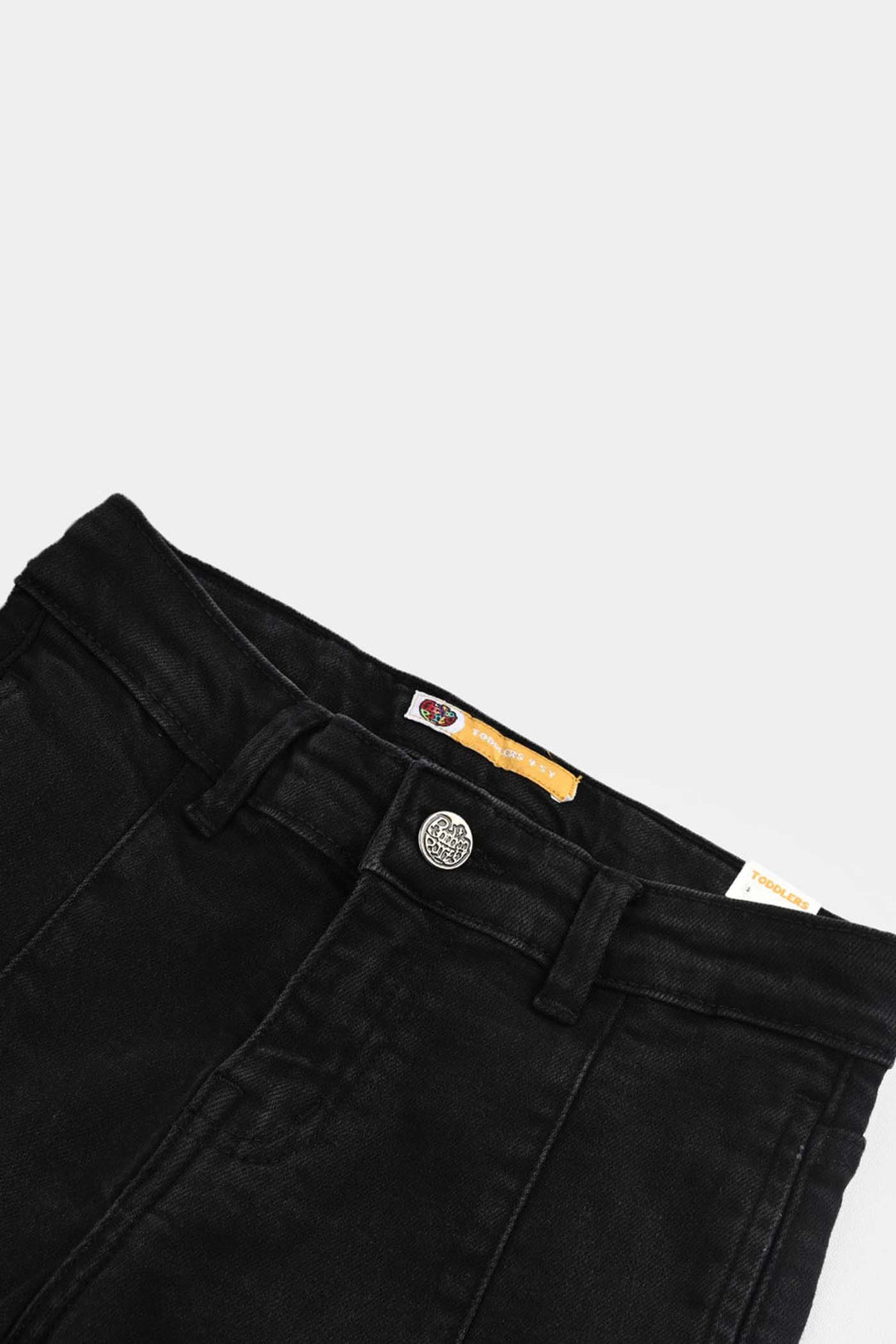 Boys Denim Stretch Pant Black Cut And Sew-BLACK