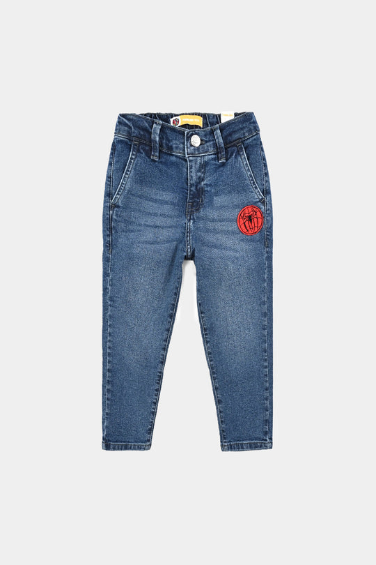 Boys Denim Stretch Pant - Mid Blue