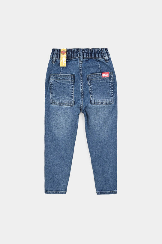 Boys Denim Stretch Pant - Mid Blue