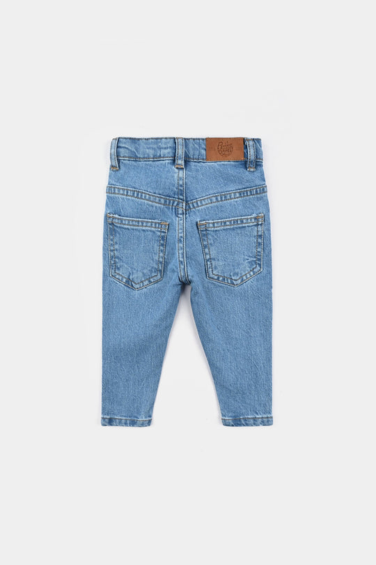 Infant Boys Denim Stretch Pant Basic - LT.Blue