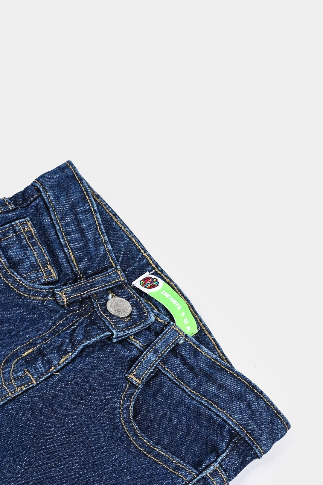 Infant Girls Denim Stretch Pant Basic - DARK BLUE