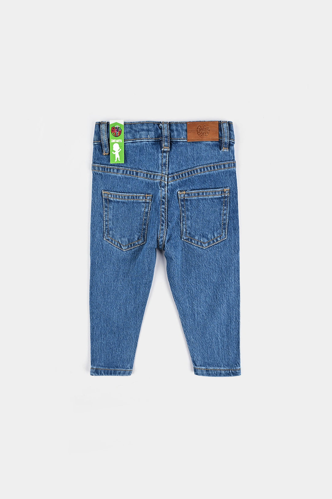 Infant Girls Denim Stretch Pant Basic - Mid Blue