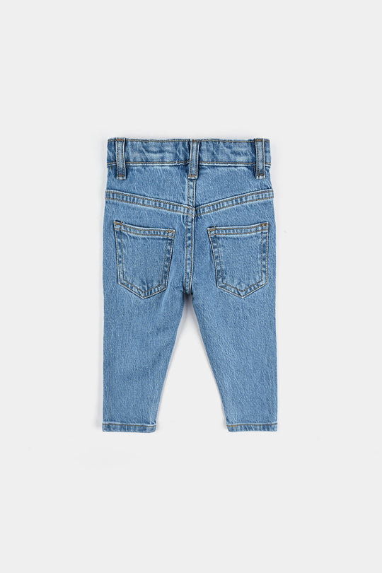 Infant Girls Denim Stretch Pant Basic - LT.Blue