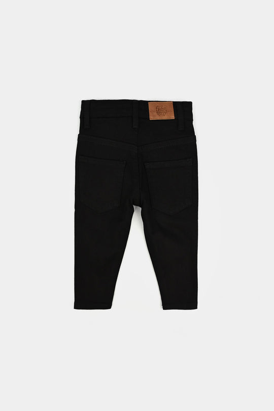 Infant Girls Denim Stretch Pant Basic - BLACK