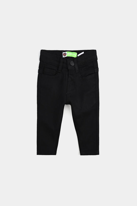 Infant Boys Denim Stretch Pant Basic - BLACK