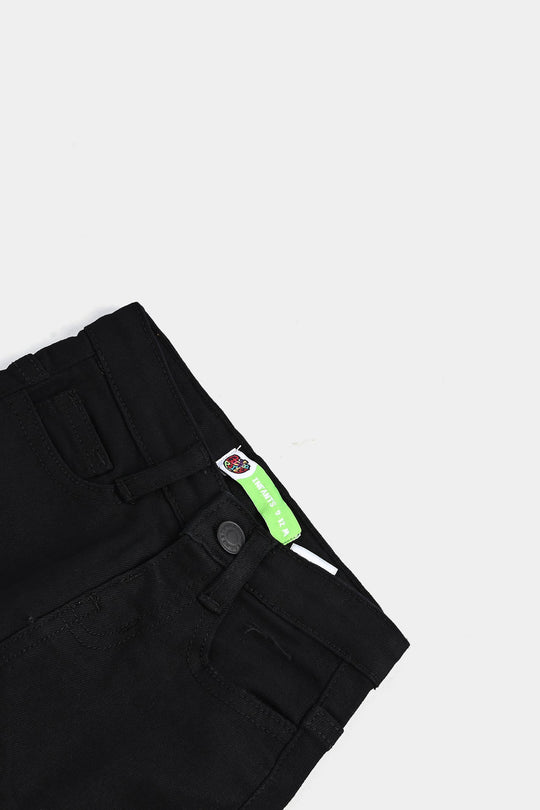 Infant Boys Denim Stretch Pant Basic - BLACK
