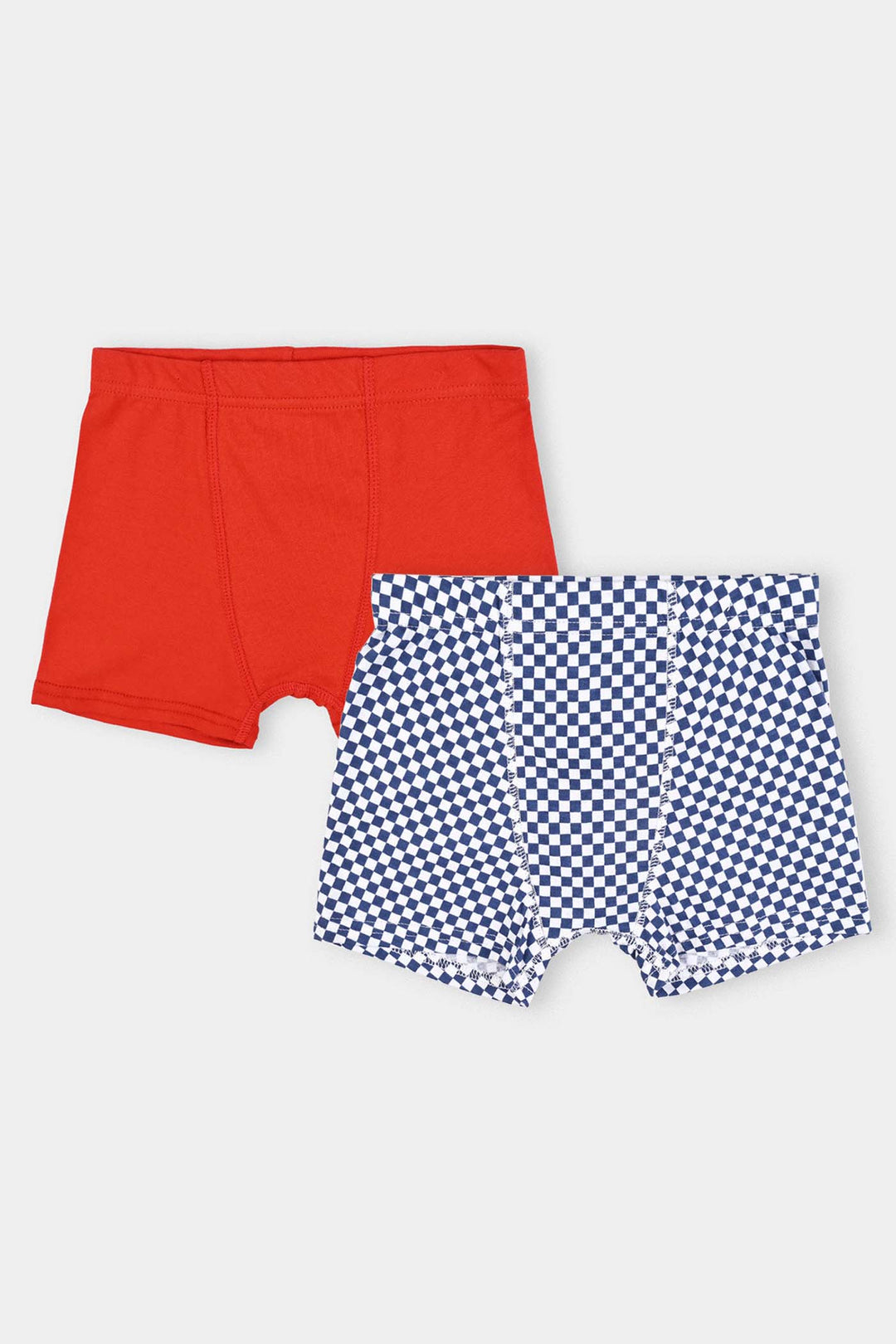 Boys Cotton Jersey Boxer - Pack Of 2 (Red/White)