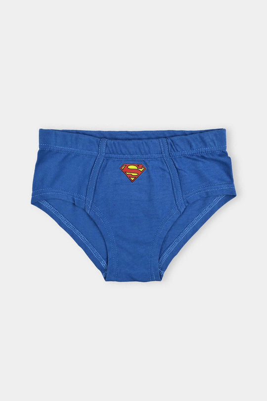 Boys Cotton Jersey Briefs – Pack of 2 (Black/Blue)