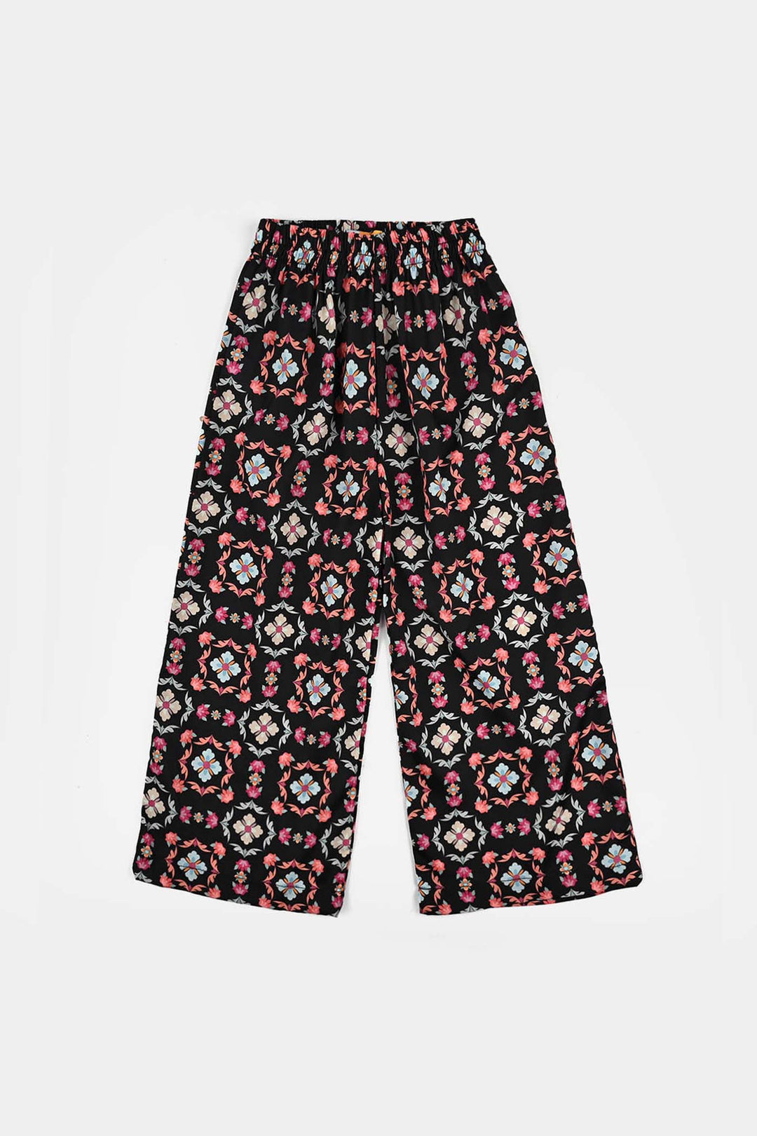 Girls Poly Net Co-Ord Set Wonder-BLACK