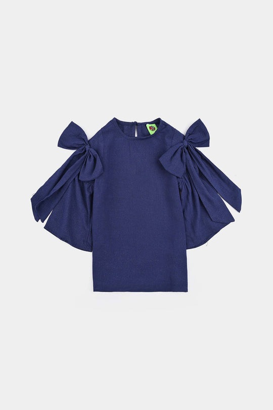 Infant Girls Cotton Casual Top Galaxy-Navy Blue
