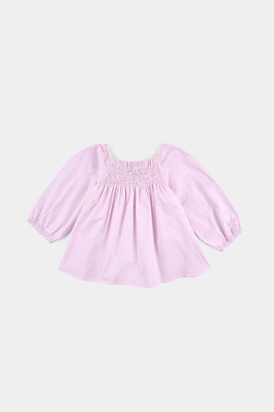 Infant Girls Cotton Casual Top Stripes - Pink