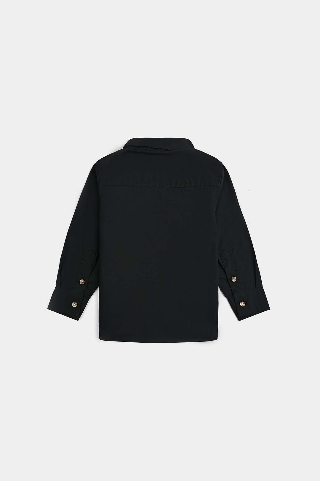 Infant Boys Cotton Shirt - Black