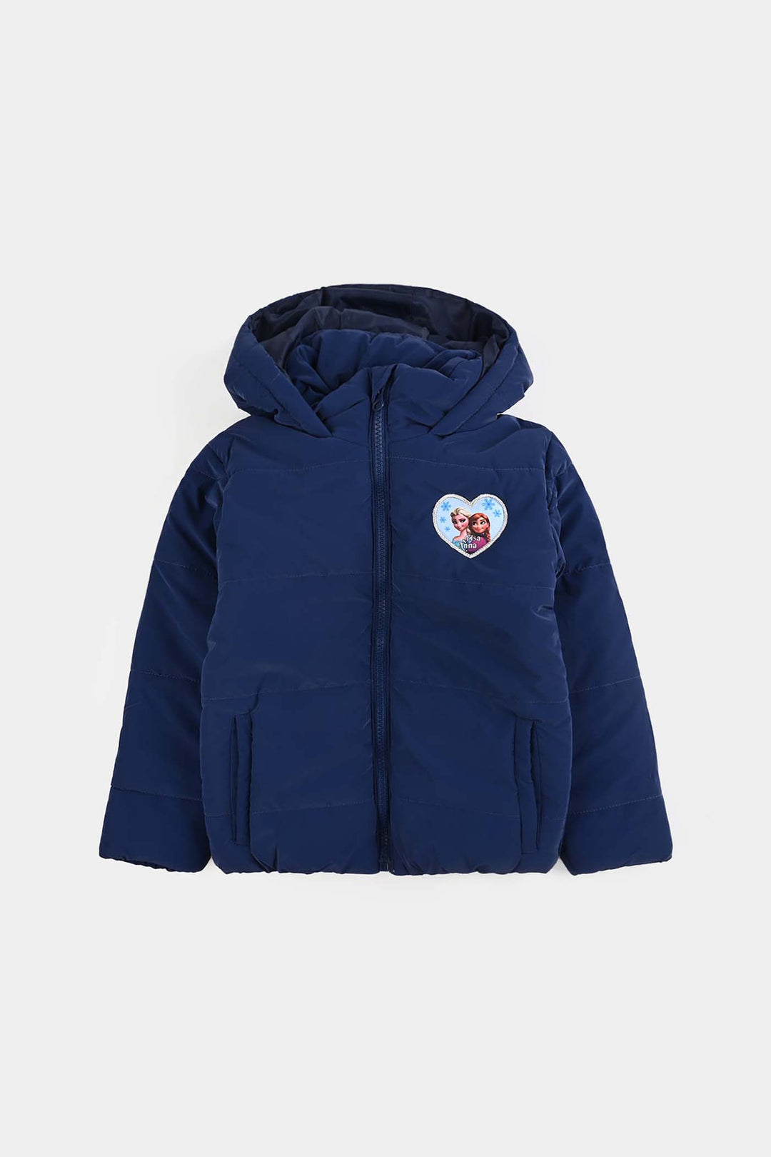 Girls Quilted Jacket F/S -NAVY