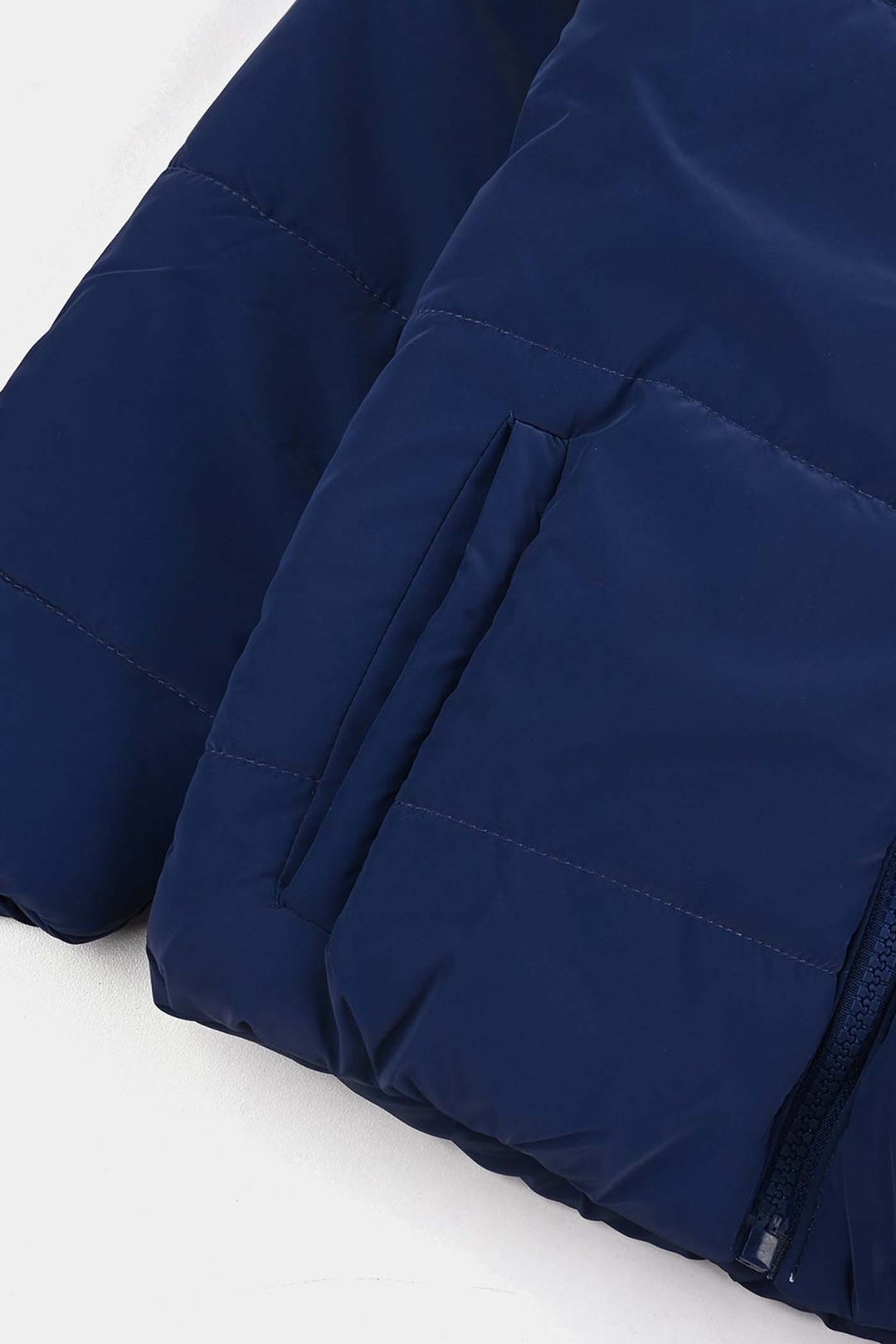 Girls Quilted Jacket F/S -NAVY