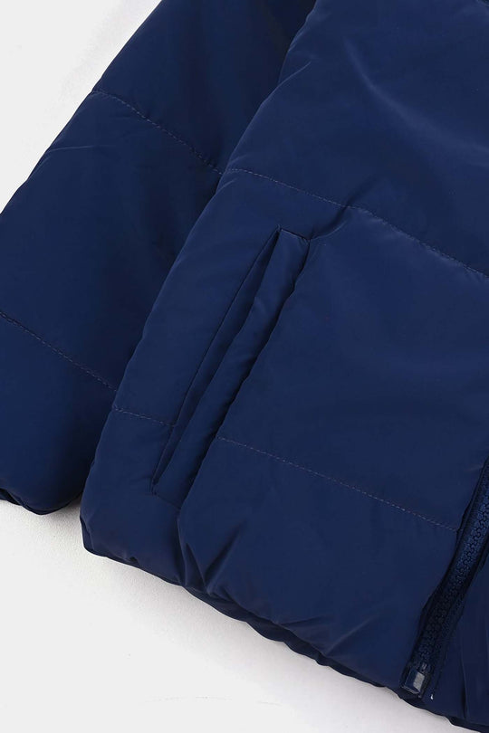 Girls Quilted Jacket F/S -NAVY