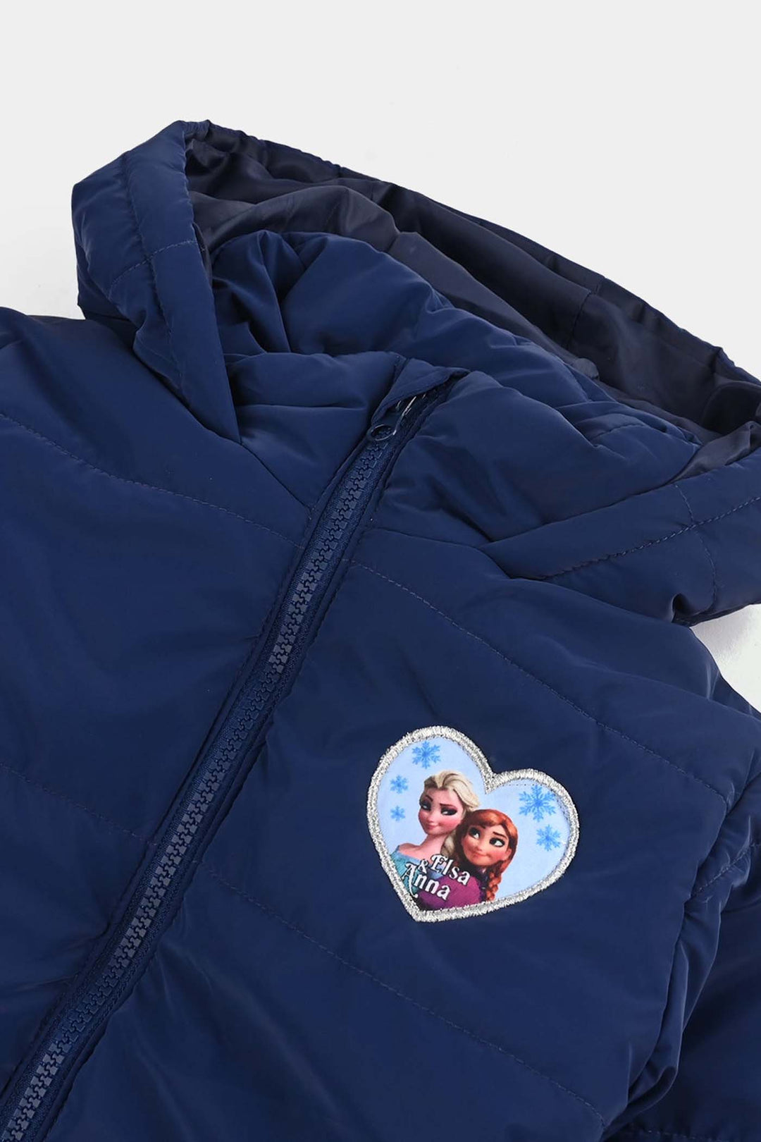 Girls Quilted Jacket F/S -NAVY