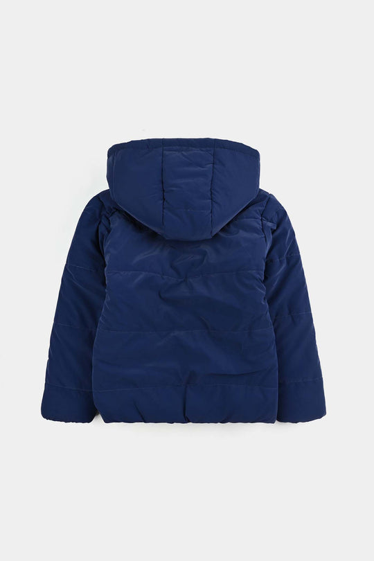 Girls Quilted Jacket F/S -NAVY
