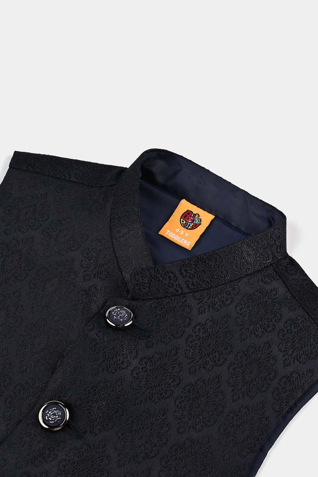 Boys Poly Viscose Waist coat (Royal)-NAVY