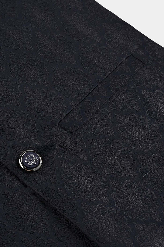 Boys Poly Viscose Waist coat (Royal)-NAVY