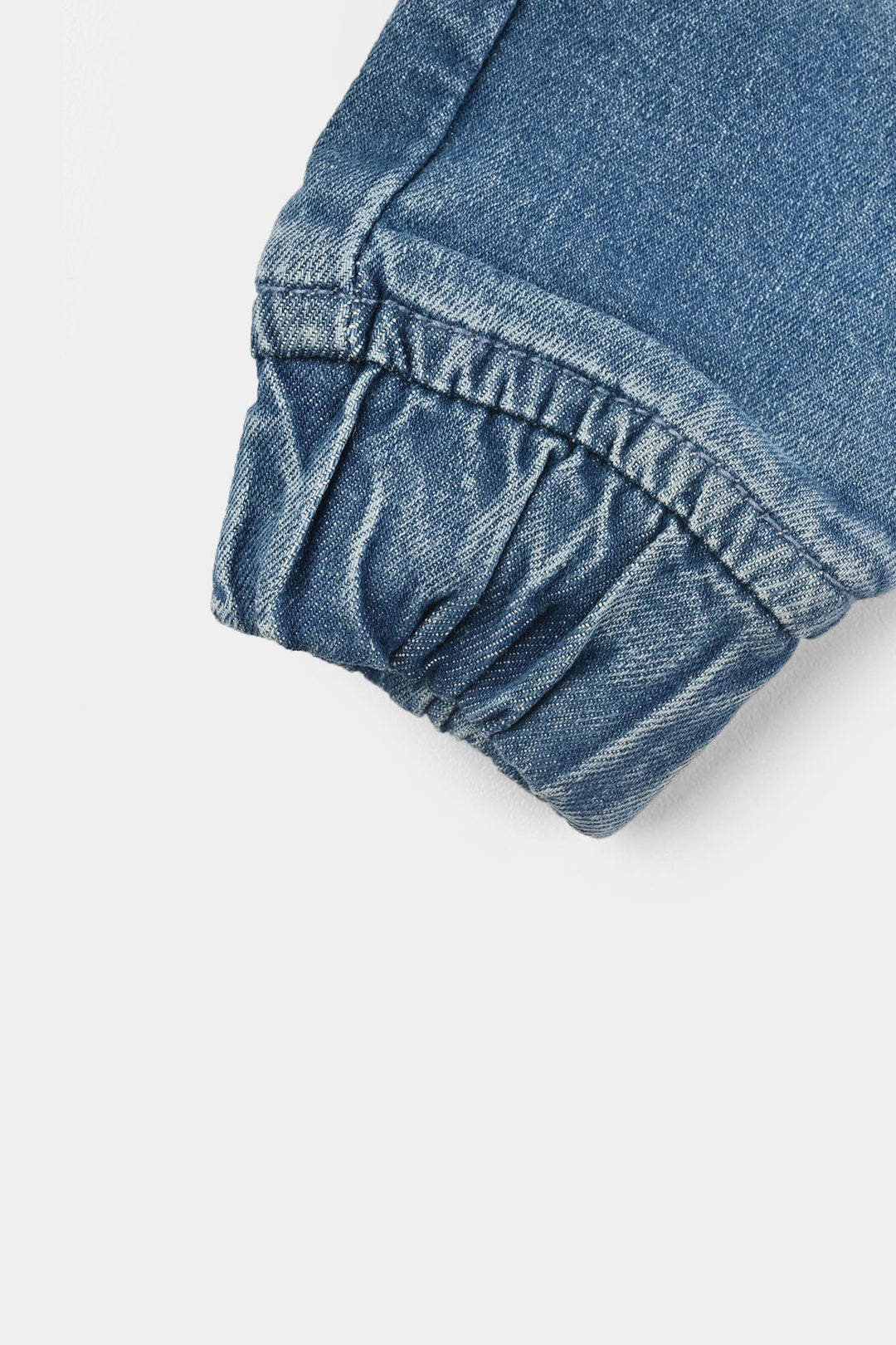 Infant Girls Denim Stretch Pant Heart Pockets-LT.Blue