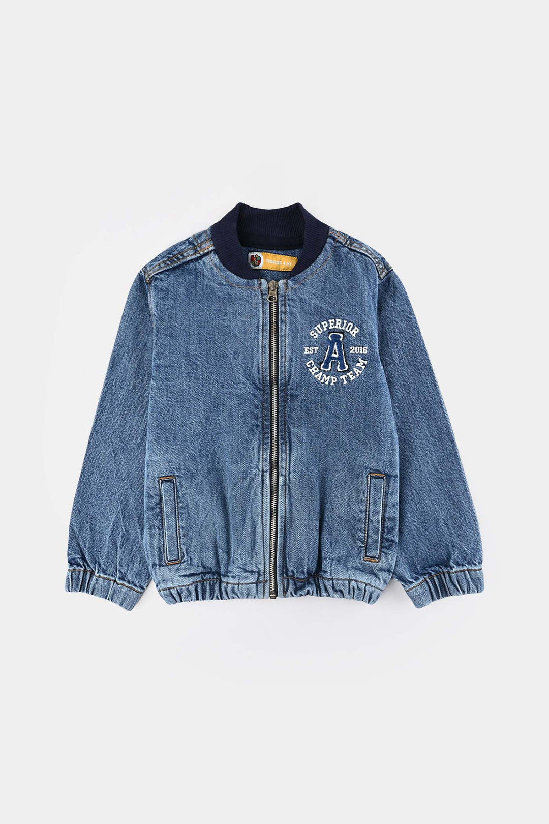 Boys Denim Stretch Woven Jacket Superior-Light Blue