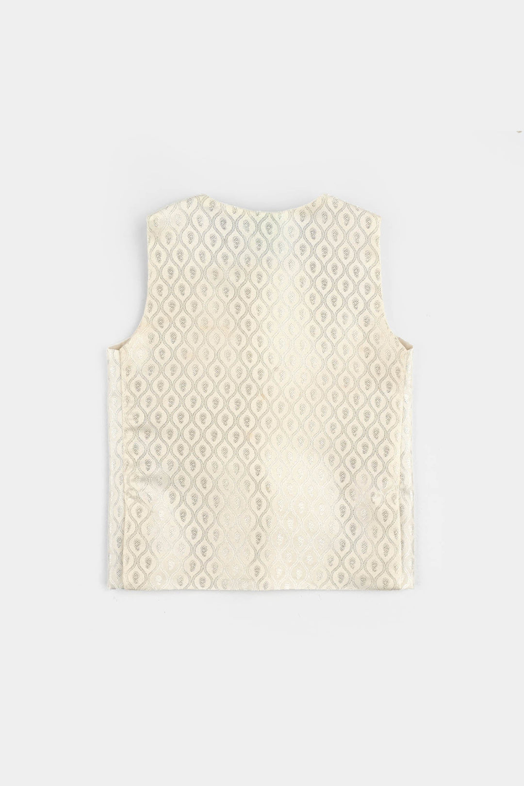 Infant Boys Poly Viscos Waist coat (Blended) - Off White