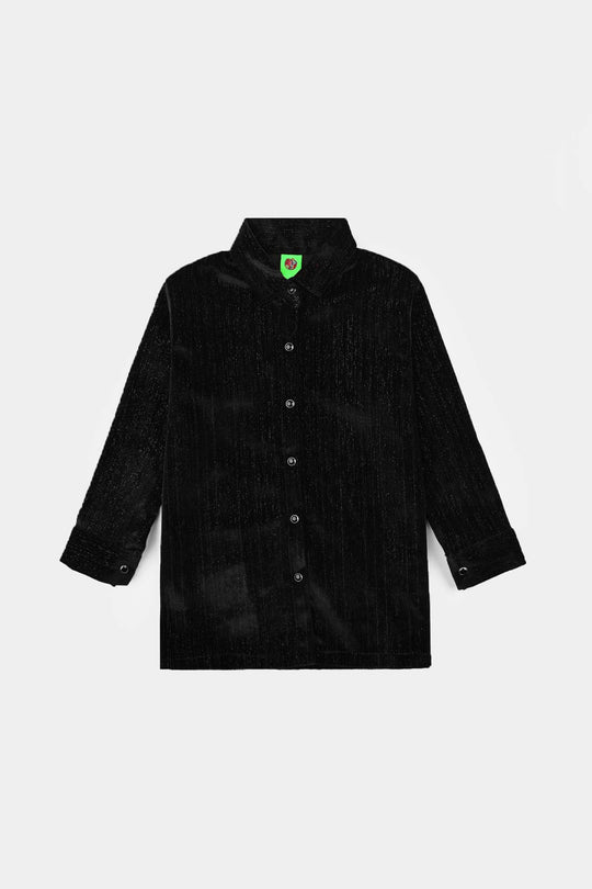 Infant Girls Velvet Casual Top Sparkle-BLACK