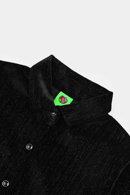 Infant Girls Velvet Casual Top Sparkle-BLACK