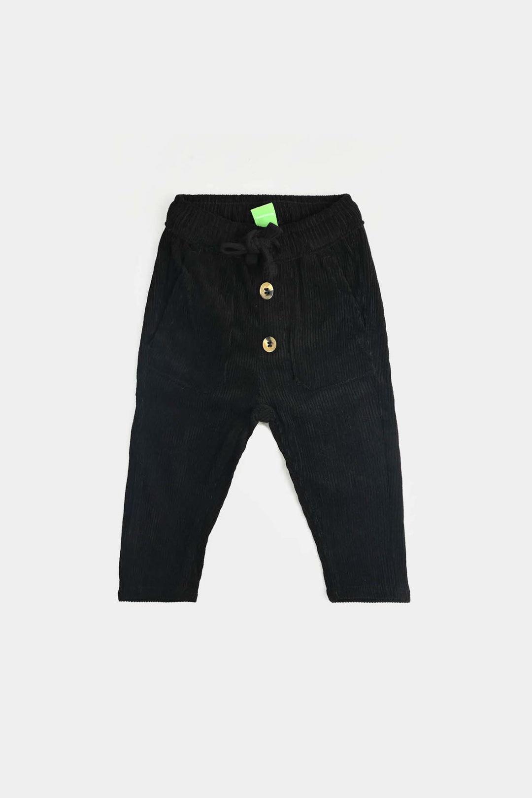 Infant Boys Denim Stretch Corduroy Pant We Live-BLACK
