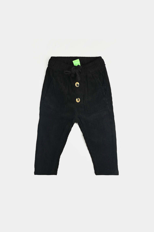 Infant Boys Denim Stretch Corduroy Pant We Live-BLACK